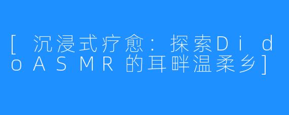 [沉浸式疗愈：探索DidoASMR的耳畔温柔乡]
