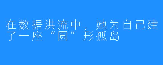 在数据洪流中,她为自己建了一座“圆”形孤岛